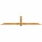 Ekena Millwork Eugene Rough Sawn Timber Gable Bracket, Western Red Cedar, 96"W x 20"H x 2"D x 4"F, 5/12 Pitch GBW096X20X0204EUG00RWR - alternate 1
